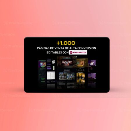 Pack +1000 plantillas Elementor de landing pages de alta conversión