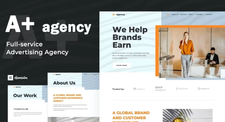 A-Plus Creative Agency Elementor Template
