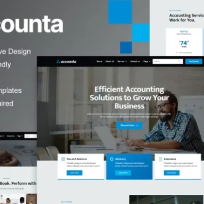Accounta – Accounting Firm Elementor Template