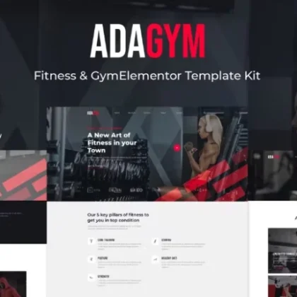 Adagym – Fitness & Gym Elementor Template