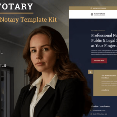 Advotary – Notary Public & Legal Services Elementor Template