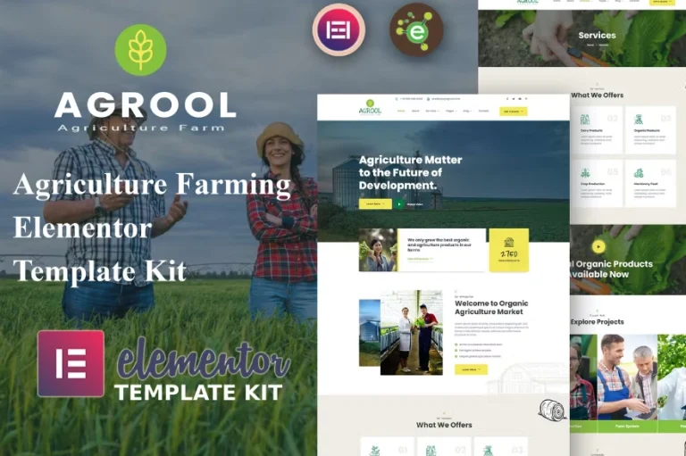 Agrool – Agriculture Farming Elementor Template Agrool – Agriculture Farming Elementor Template - Imagen 1
