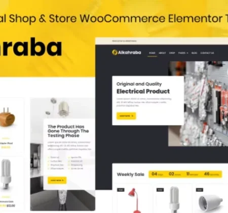 Alkahraba – Electrical Shop & Store WooCommerce Elementor Template