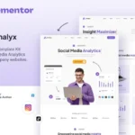 Analyx – Social Media Analytics & SaaS Company Elementor Template