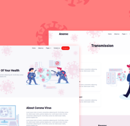 Anoroc – Coronavirus Awareness Elementor Template