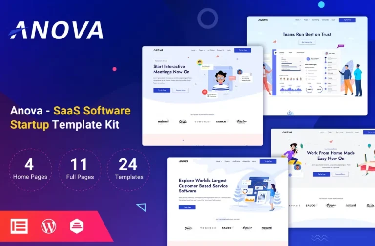 Anova – SaaS & Startup Elementor Template Anova – SaaS & Startup Elementor Template - Imagen 1