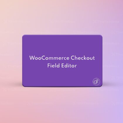 WooCommerce Checkout Field Editor