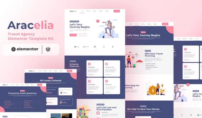 Aracelia – Travel Agency Elementor Template Aracelia – Travel Agency Elementor Template - Imagen 1