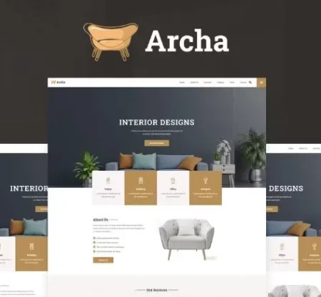 Archa – Interior Design & Architecture Elementor Template