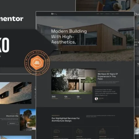 Arko – Architecture Elementor Template