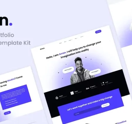 Arran – Personal Portfolio Elementor Template
