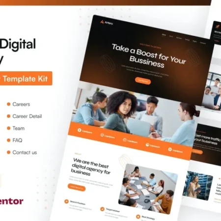 Artera – SEO & Digital Agency Elementor Pro Template
