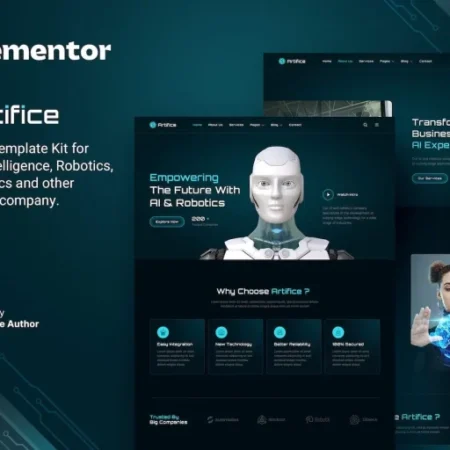 Artifice – AI & Robotics Elementor Template