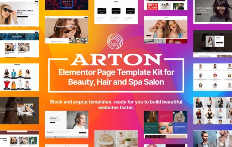 Arton – Beauty & Spa Salon Template Arton – Beauty & Spa Salon Template - Imagen 1