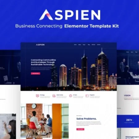 Aspien – Business Connecting Elementor Template