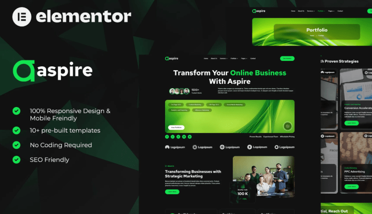Aspire – SEO & Digital Marketing Elementor Template-min Aspire – SEO & Digital Marketing Elementor Template - Imagen 1