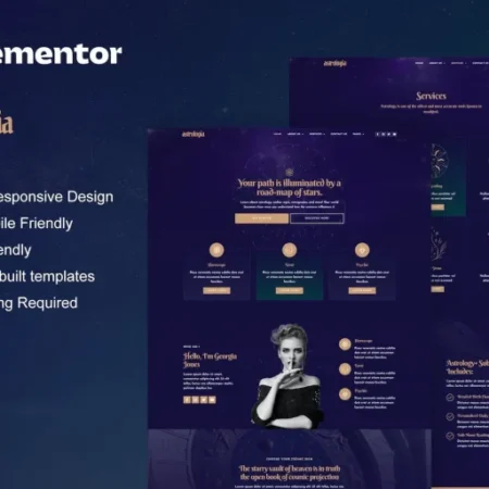 Astrologia – Horoscope Astrology Elementor Template