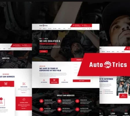 AutoTrics – Car Repair & Auto Service Elementor Template