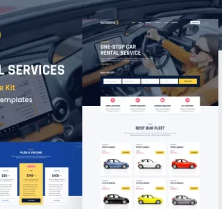 Autodrive – Car Rental & Dealer Elementor Template