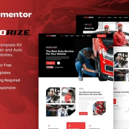 Autorize – Car Repair & Auto Services Elementor Template