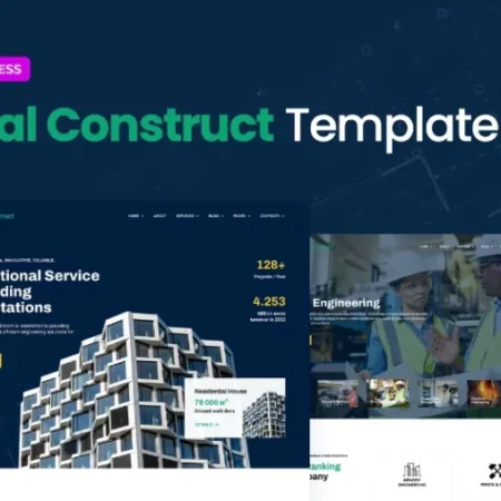 Axial – Construction Company Elementor Template