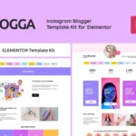 BLOGGA – Instagram Blogger Elementor Template