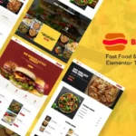 Barata – Fast Food & Burger Elementor Template