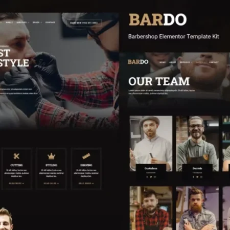 Bardo – Gentleman Barbershop Elementor Template
