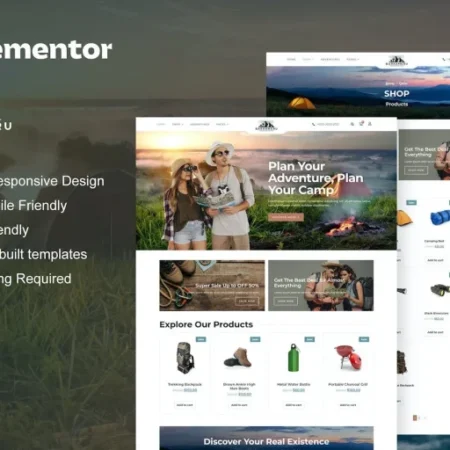 Barrameru – Outdoor Adventure Camping Store Elementor Pro Template