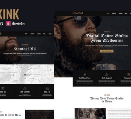 Blackink – Tattoo Studio Elementor Template