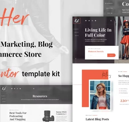 BlogHer – Influencer Marketing Elementor Template