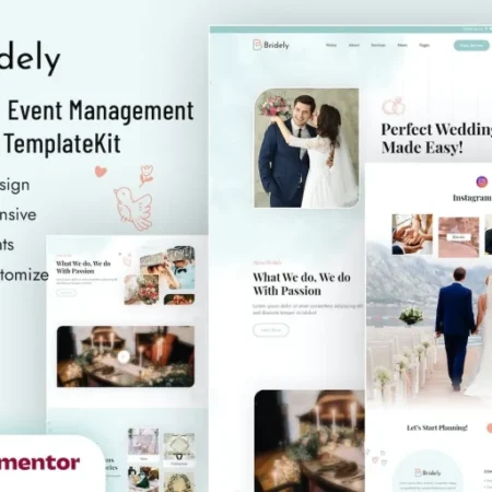 Bridely | Wedding & Event Management Elementor Template