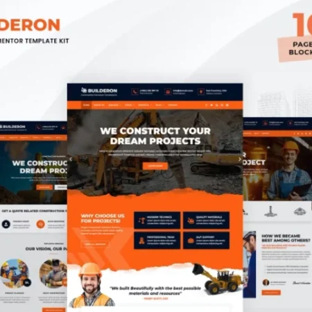 Builderon – Construction Elementor Template