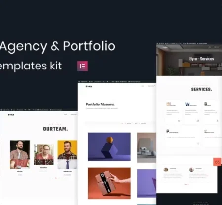 Byra – Creative Agency & Modern Portfolio Elementor Template