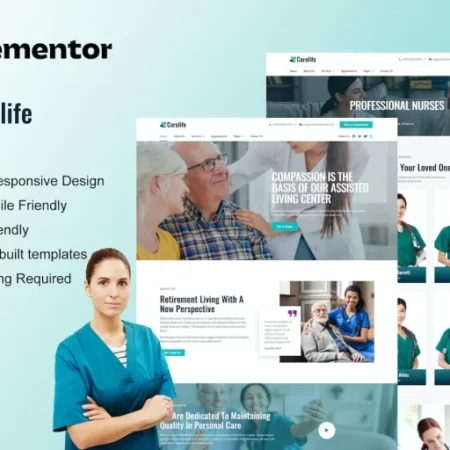Carolife – Home Care & Private Nursing Services Elementor Template