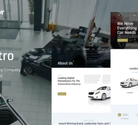 Carsentro – Car Dealer & Listing Company Elementor Template