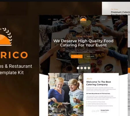 Caterico – Catering Services & Restaurant Elementor Template