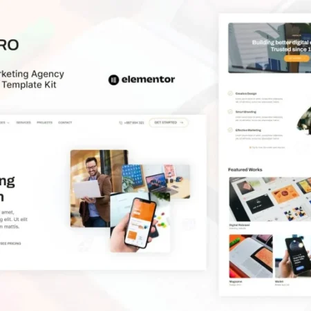 Centro – Digital Marketing Agency & Portfolio Elementor Template