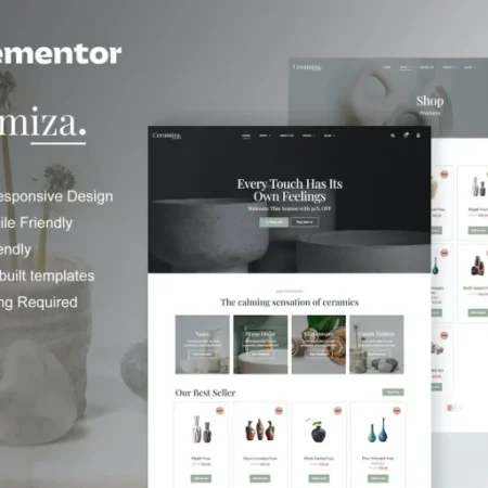 Ceramiza – Pottery & Ceramic Store Elementor Template