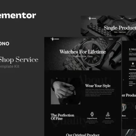 Chrono – Watch Service Elementor Template