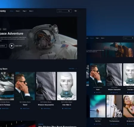 Cinomy – Movie TV & Streaming Services Elementor Template