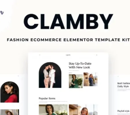 Clamby – Fashion Ecommerce Elementor Template