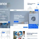 Cleanox – Laundry Service Elementor Template