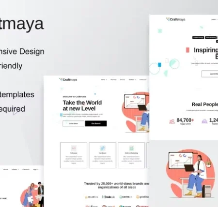 CraftMaya – IT Solutions & Services Company Elementor Template