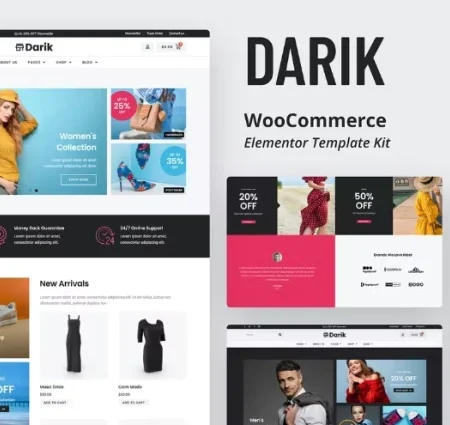 Darik – Fashion WooCommerce Elementor Template