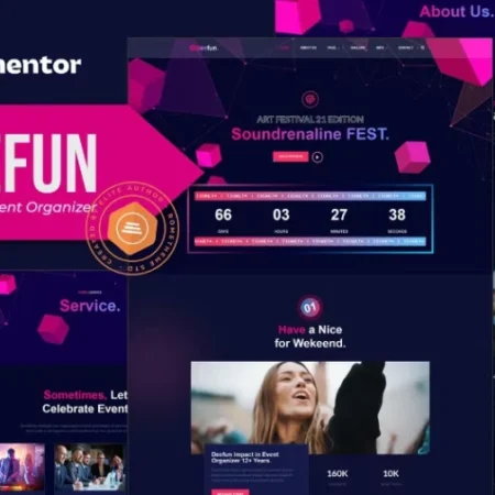 DeeFun – Festival & Event Organizer Elementor Template
