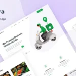 Deliverra – Food & Grocery Delivery App Elementor Template