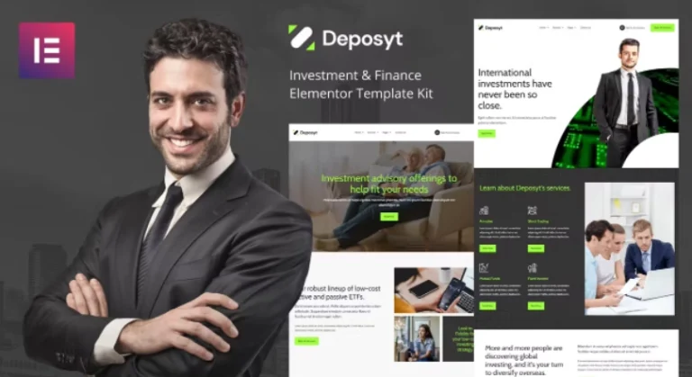 Deposyt – Investment & Finance Elementor Template Deposyt – Investment & Finance Elementor Template - Imagen 1