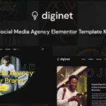 Diginet – Social Media Marketing Agency Elementor Template