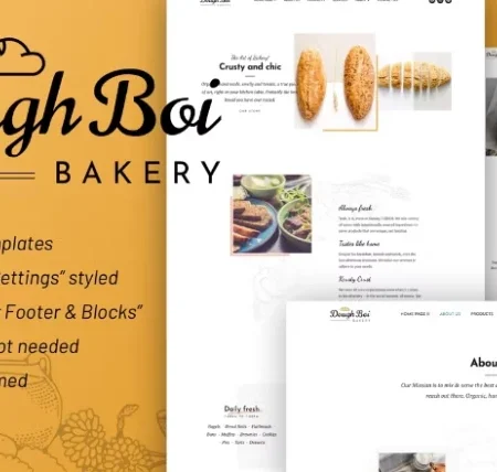 DoughBoiBakery – Bakery Cakery Elementor Template